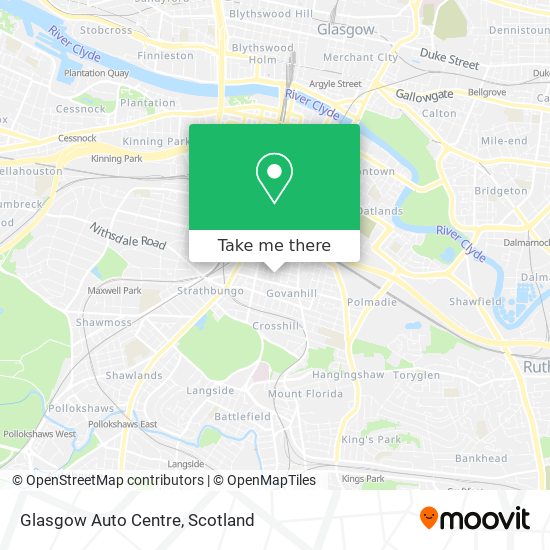Glasgow Auto Centre map