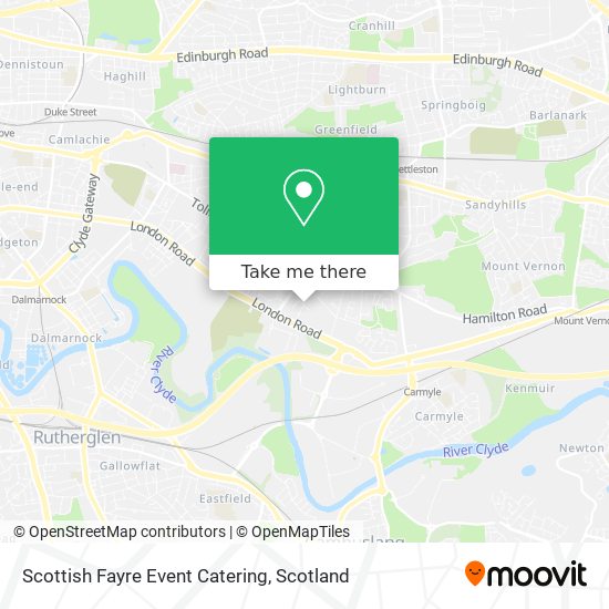 Scottish Fayre Event Catering map