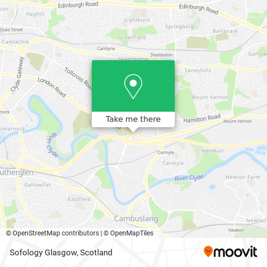 Sofology Glasgow map