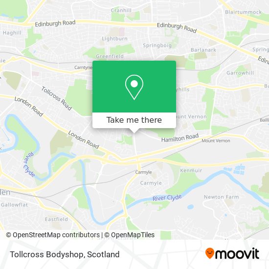 Tollcross Bodyshop map