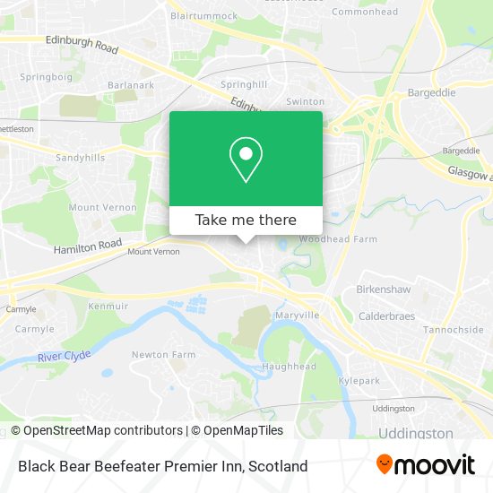 Black Bear Beefeater Premier Inn map