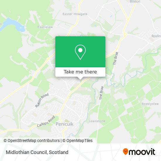 Midlothian Council map