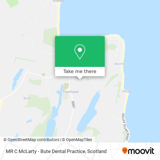 MR C McLarty - Bute Dental Practice map