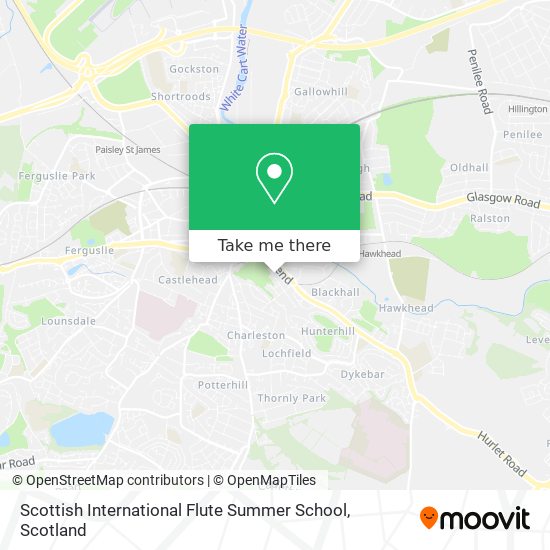 Scottish International Flute Summer School map