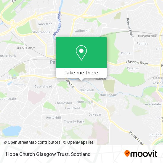 Hope Church Glasgow Trust map