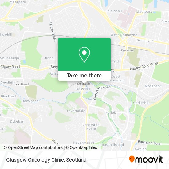 Glasgow Oncology Clinic map