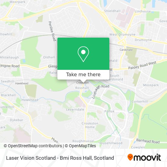 Laser Vision Scotland - Bmi Ross Hall map