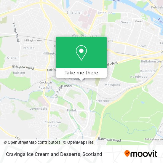 Cravings Ice Cream and Desserts map