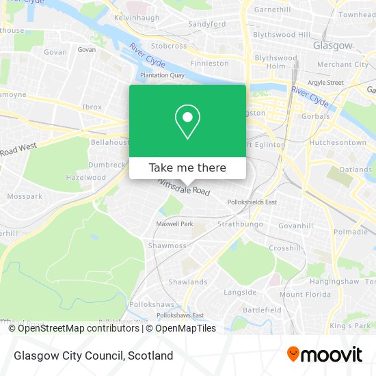 Glasgow City Council map