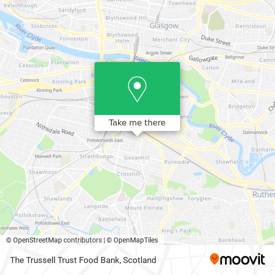 The Trussell Trust Food Bank map