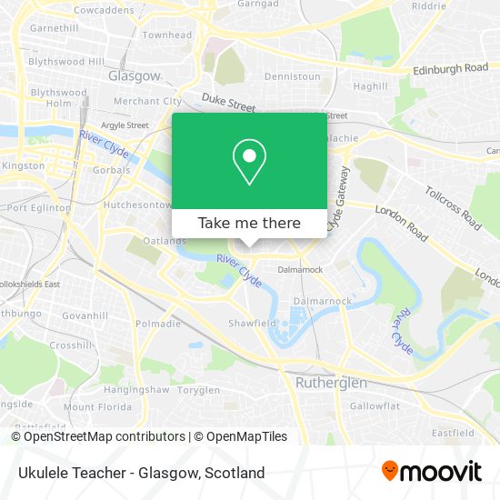 Ukulele Teacher - Glasgow map