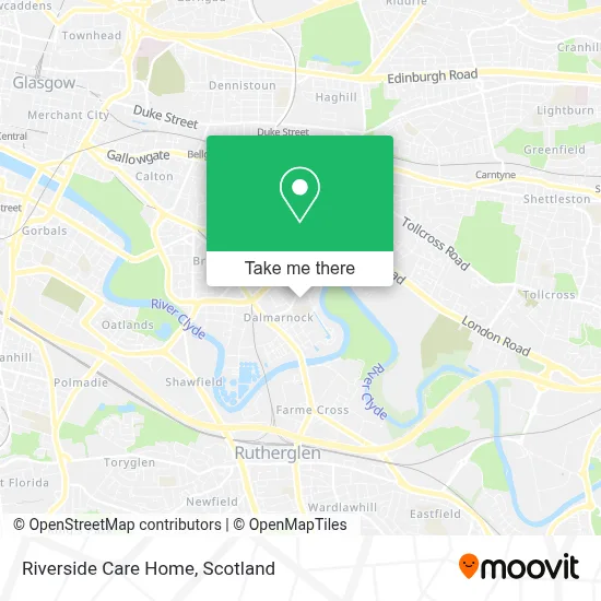 Riverside Care Home map