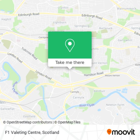 F1 Valeting Centre map
