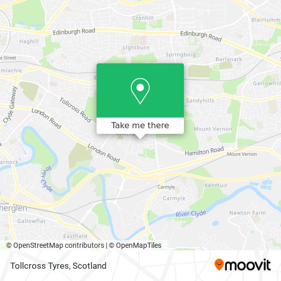 Tollcross Tyres map