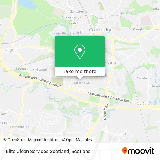 Elite Clean Services Scotland map