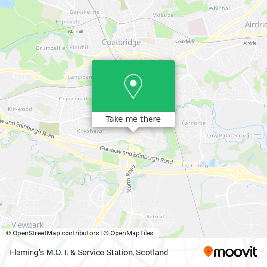 Fleming's M.O.T. & Service Station map