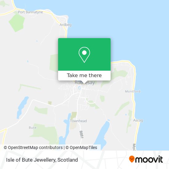 Isle of Bute Jewellery map