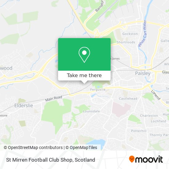 St Mirren Football Club Shop map