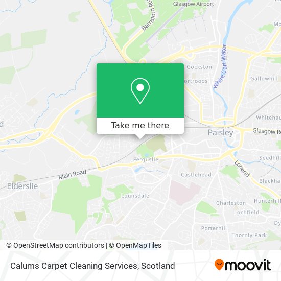 Calums Carpet Cleaning Services map