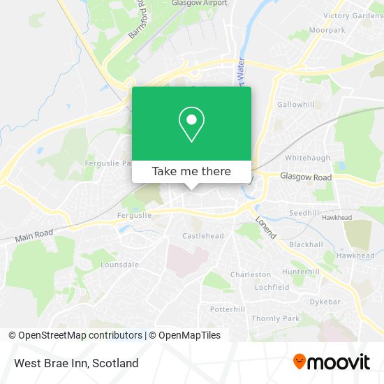 West Brae Inn map