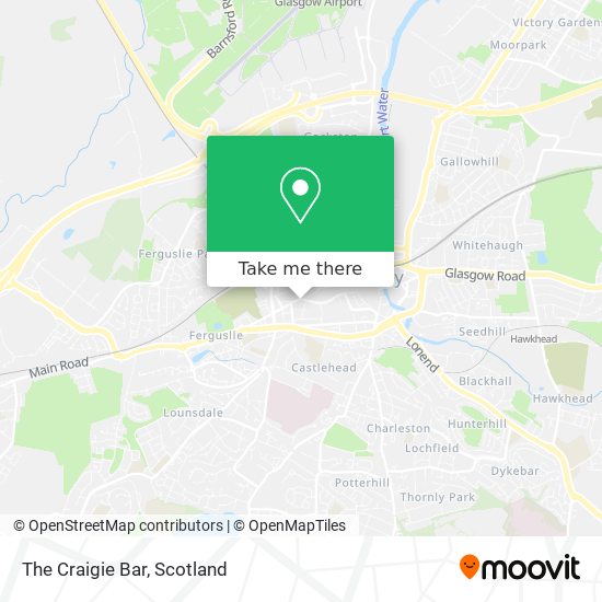 The Craigie Bar map