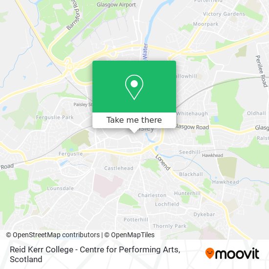 Reid Kerr College - Centre for Performing Arts map