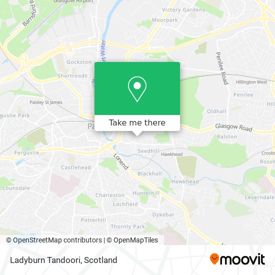 Ladyburn Tandoori map