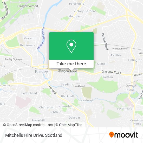 Mitchells Hire Drive map