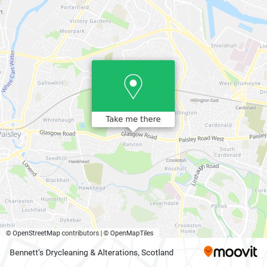 Bennett's Drycleaning & Alterations map