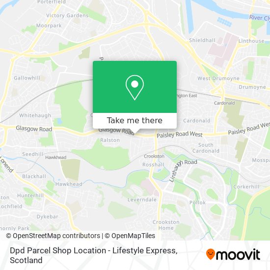 Dpd Parcel Shop Location - Lifestyle Express map