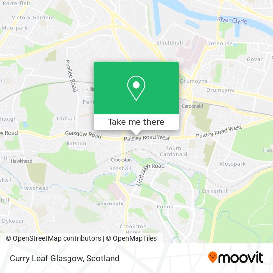 Curry Leaf Glasgow map
