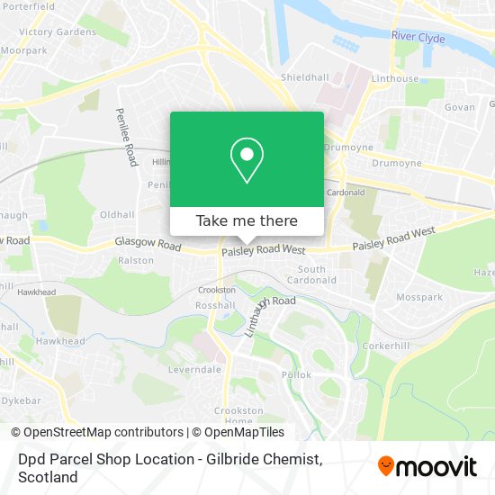 Dpd Parcel Shop Location - Gilbride Chemist map