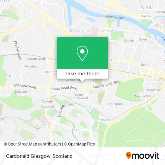 Cardonald Glasgow map