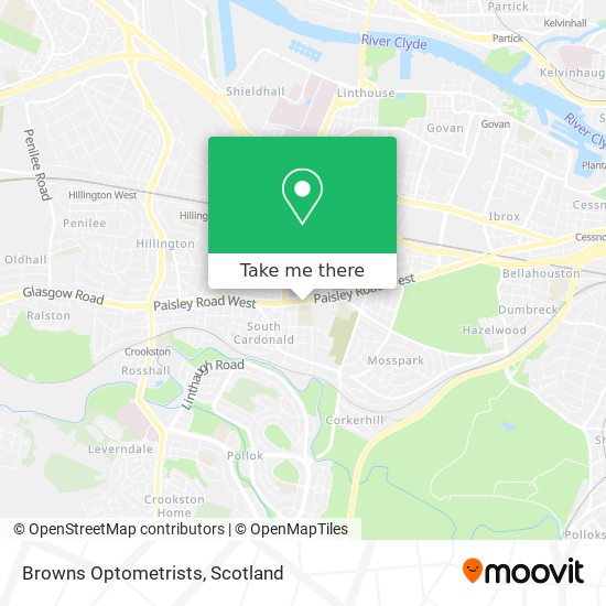 Browns Optometrists map