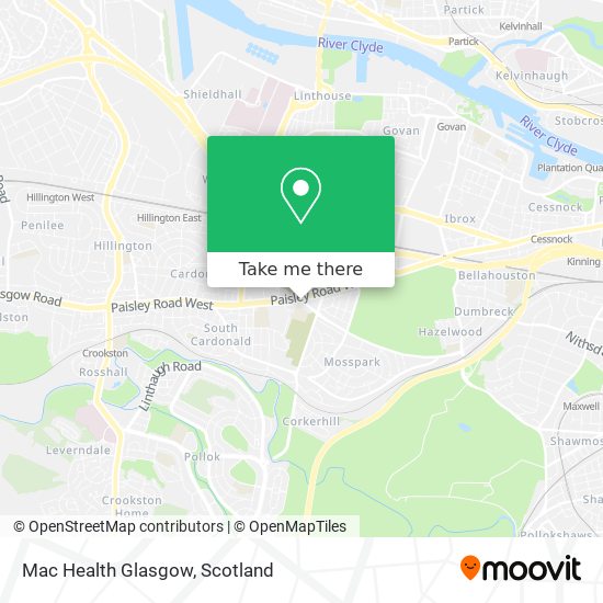 Mac Health Glasgow map