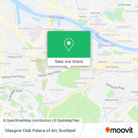Glasgow Club Palace of Art map