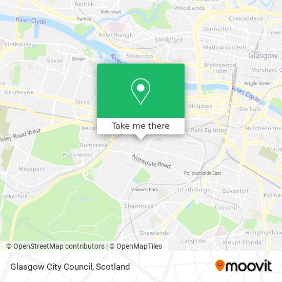 Glasgow City Council map