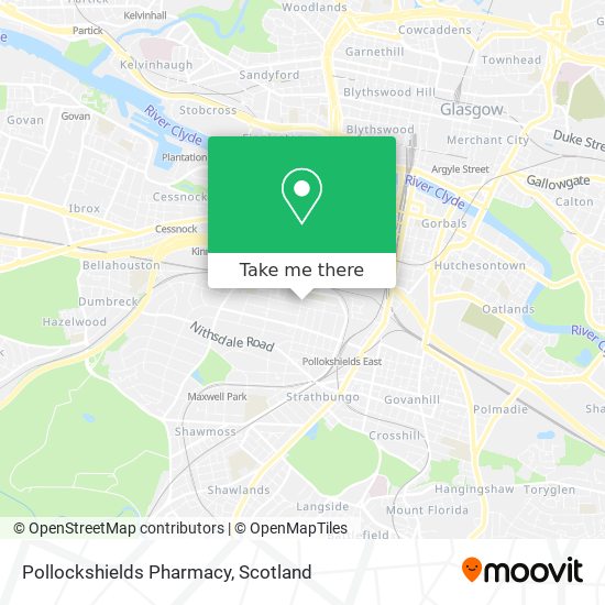Pollockshields Pharmacy map