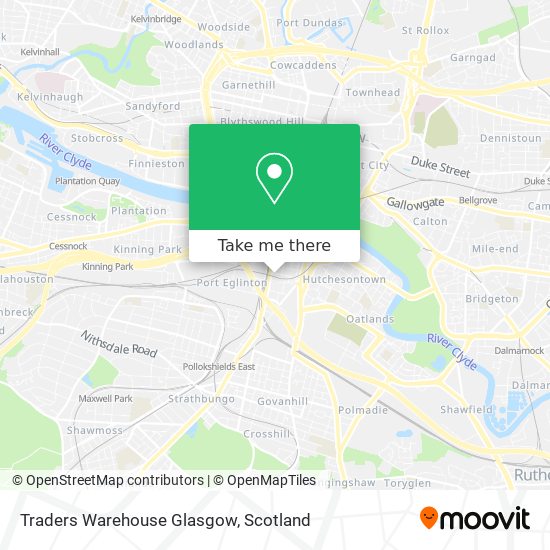 Traders Warehouse Glasgow map