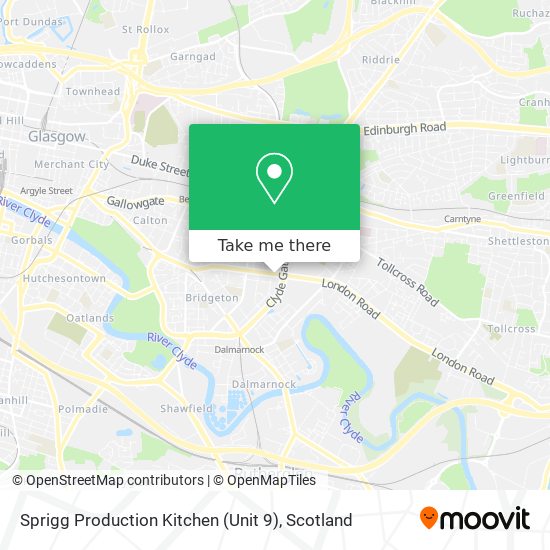 Sprigg Production Kitchen (Unit 9) map