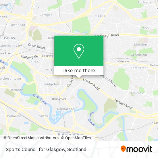 Sports Council for Glasgow map