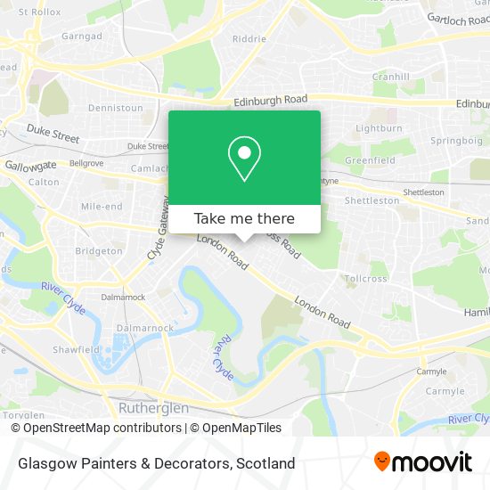 Glasgow Painters & Decorators map