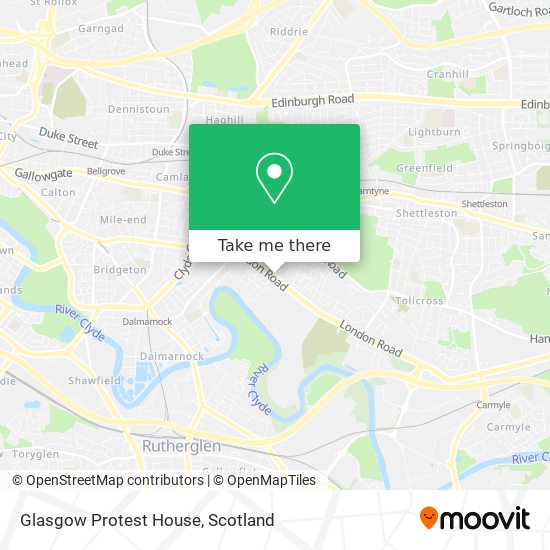 Glasgow Protest House map