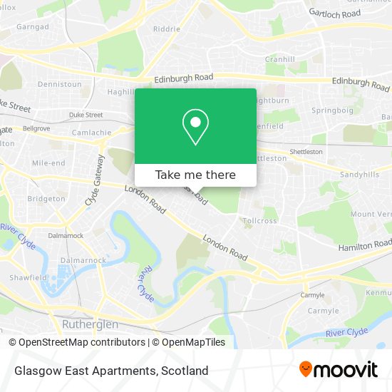 Glasgow East Apartments map
