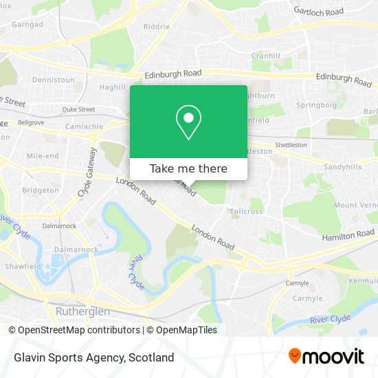 Glavin Sports Agency map