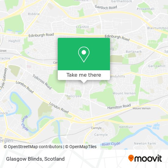 Glasgow Blinds map