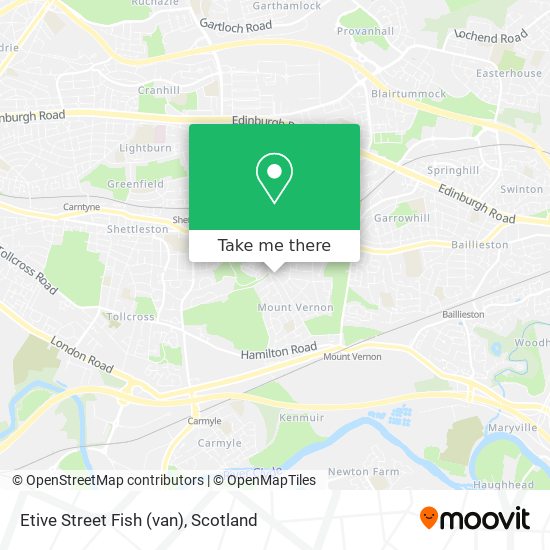 Etive Street Fish (van) map