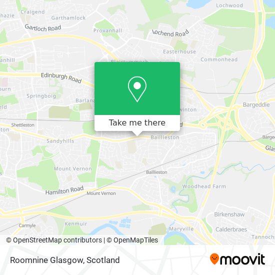 Roomnine Glasgow map