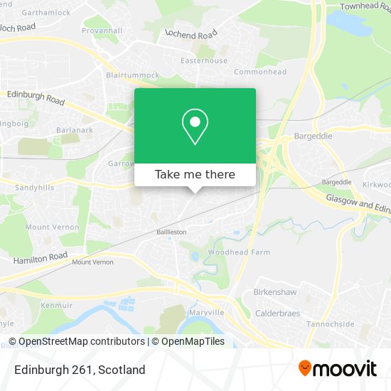 Edinburgh 261 map