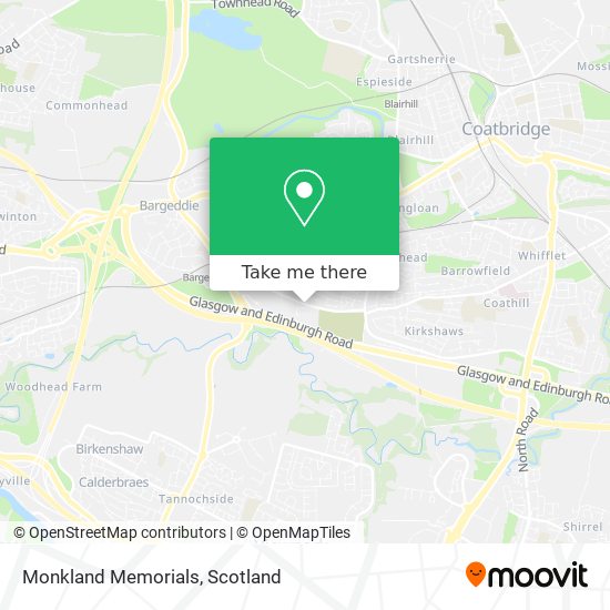 Monkland Memorials map